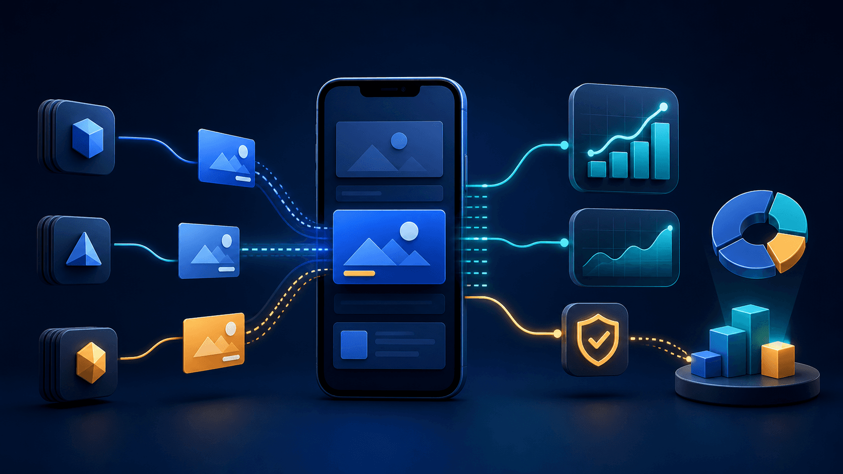 Mobile app ad inventory connected to demand, revenue, and attribution signals