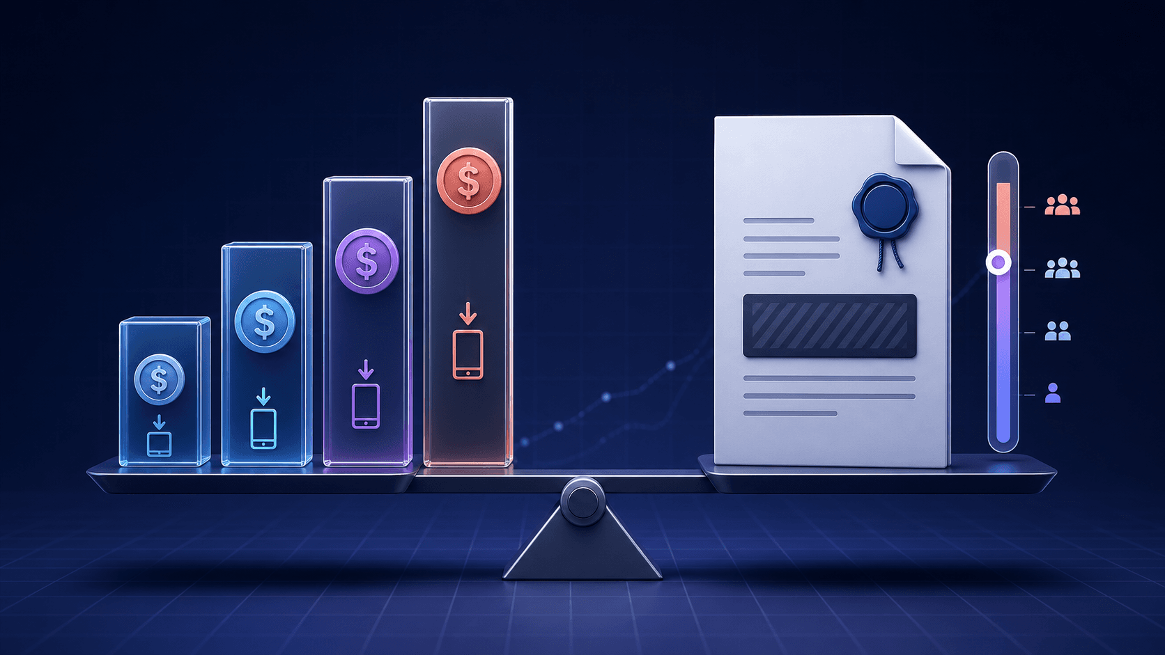 Published pricing tiers beside a quote-based mobile attribution plan