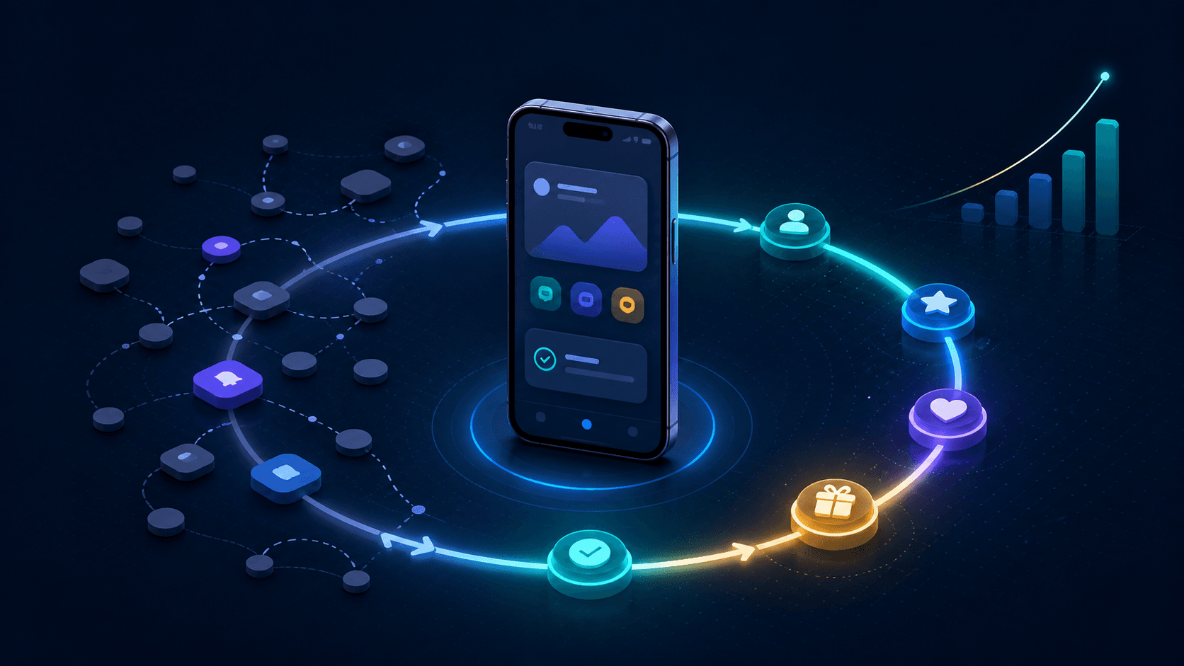 A mobile app turns scattered interactions into a meaningful engagement and retention loop