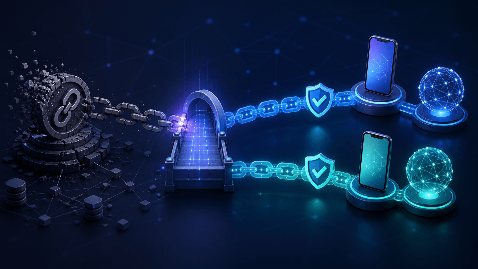 Mobile deep-link routes moving from an obsolete service to verified iOS and Android paths