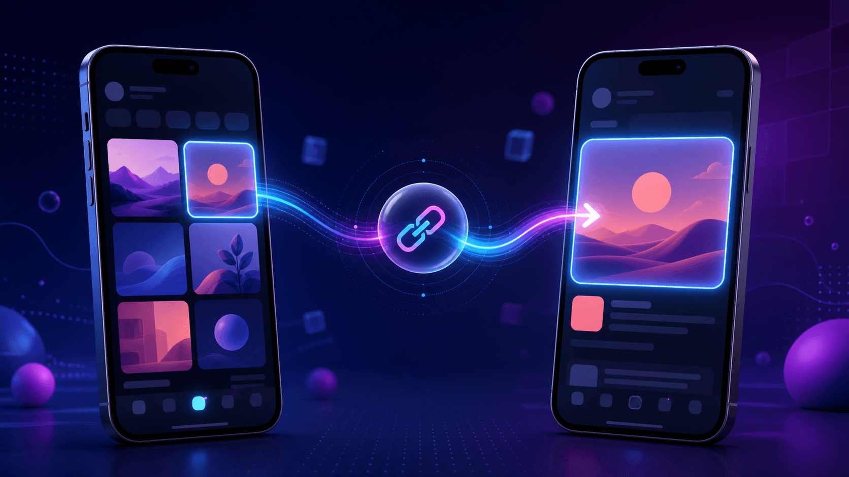 A social tap follows a deep link to exact content in a mobile app