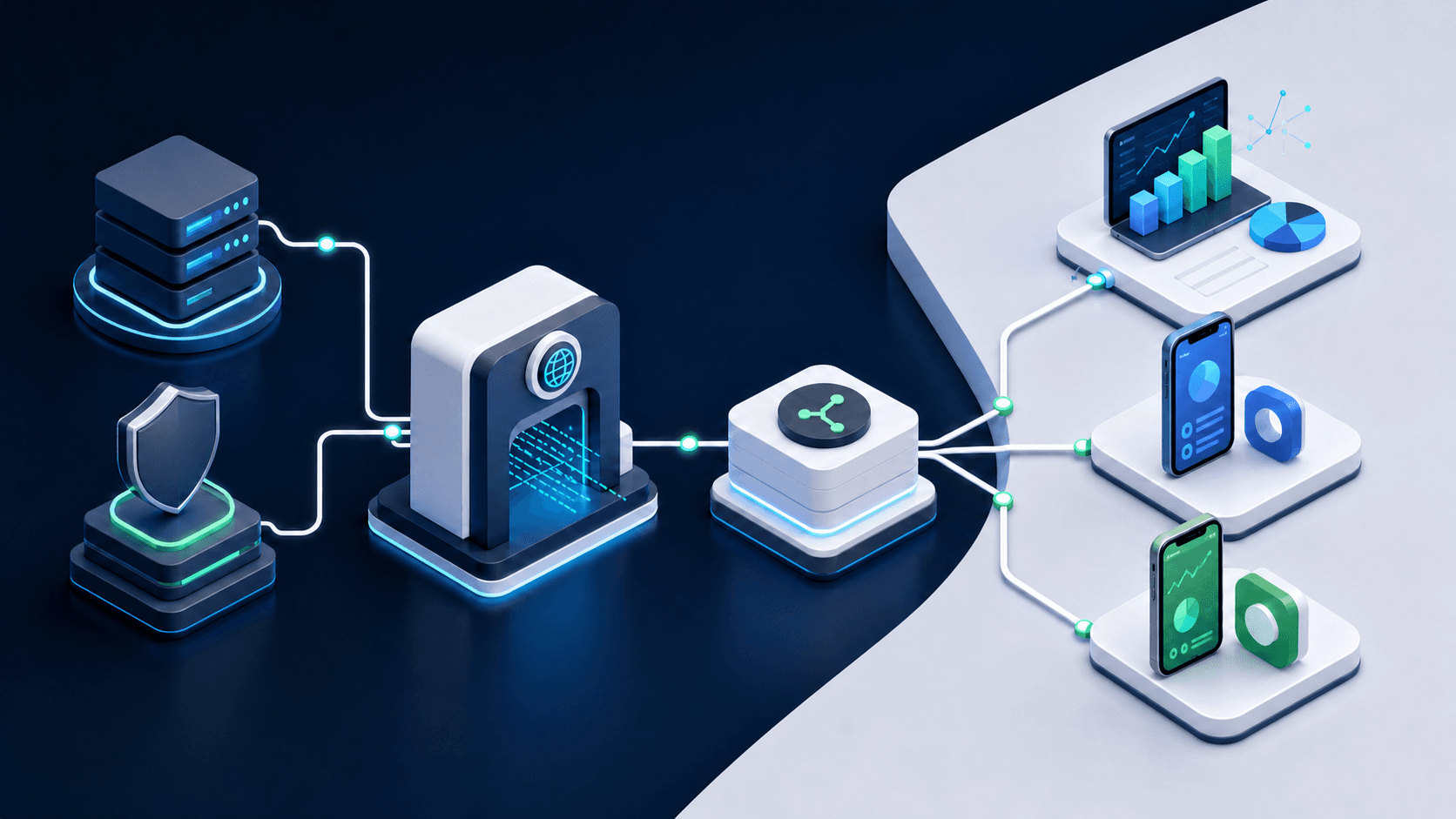 DNS, HTTPS, redirects, analytics and app routing in one branded link workflow