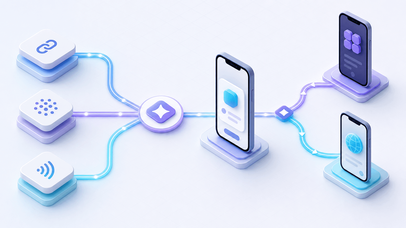 A simple App Clip journey from invocation URL to task and full app handoff